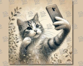 Cat Taking Selfies