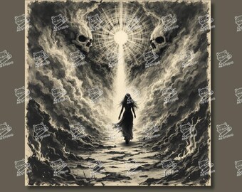 Warrior Marching Out Of The Hell Towards The Sunshine