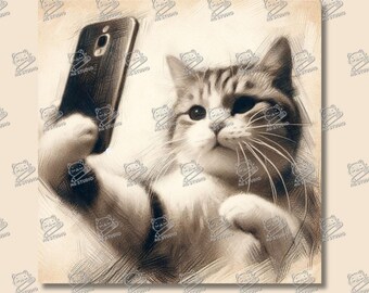 Cat Taking Selfies