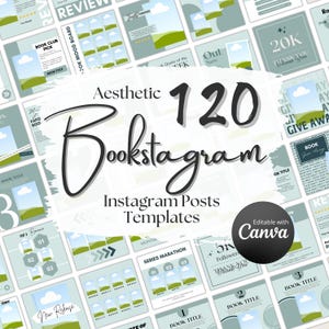 Bookstagram Libro Publicaciones de Instagram Plantilla Canva Plantilla de reseña de libro de Instagram Lectura Instagram Amante de los libros Redes sociales Autor Marketing