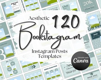 Bookstagram Libro Publicaciones de Instagram Plantilla Canva Plantilla de reseña de libro de Instagram Lectura Instagram Amante de los libros Redes sociales Autor Marketing