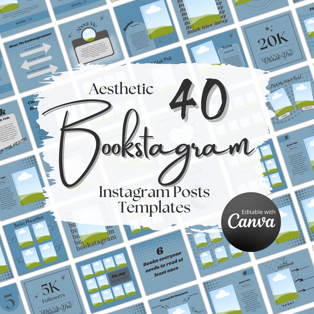 Book Instagram Bookstagram Posts Canva Template Instagram Book Review ...