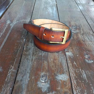 Vintage handmade leather belt - timeless craftsmanship created especially for you
