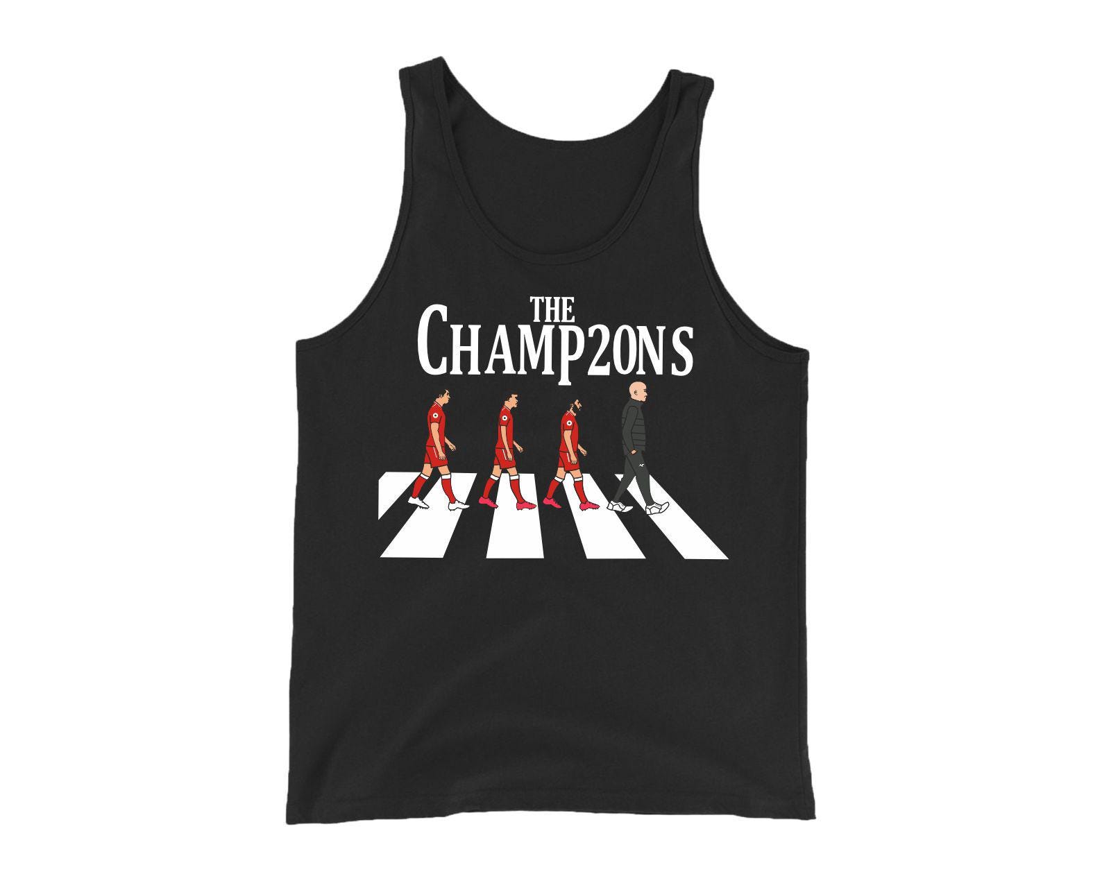 Liverpool 20th Champions Trophy Tank Top / League Title Winner 2025 / Yule Never Walk Alone Tank / Champions Tanktop | Adults Mens Vest