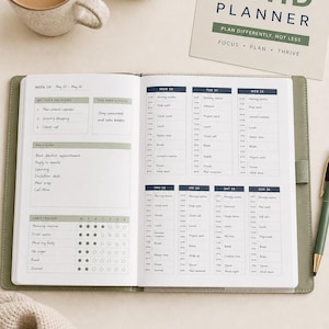 ADHD Ultimate Life Planner 2026 | Digital Planner Focus Goals Productivity | Undated | Instant Download image 1