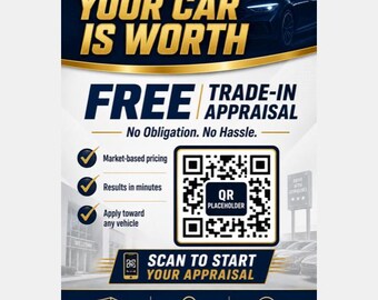Trade-In Value Flyer Template | Car Dealership Marketing Canva Template | Automotive Instant Download
