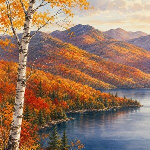 North Country Art Bundle | 6 Adirondack Vermont Prints | Printable Wall Art Set | Instant Download | Best Value Bild 1
