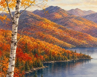 North Country Art Bundle | 6 Adirondack Vermont Prints | Printable Wall Art Set | Instant Download | Best Value