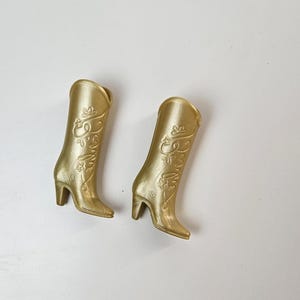 Goldene Barbie Western Stiefel – Vintage Mattel Zubehör 1993