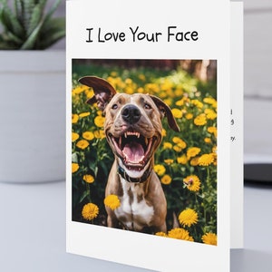 Dolce biglietto di San Valentino con cane, biglietto di anniversario, divertente idea stampabile per San Valentino, biglietto digitale per fidanzato, fidanzata, moglie o marito per San Valentino