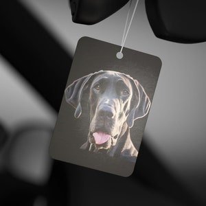 Great Dane Car Air Freshener, Pet Lover Gift, Dog Decor, Car Accessories, Scented Air Freshener, Great Dane Momma, Great Dane Gift, Dane Mom