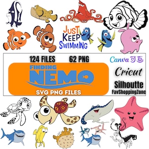 Finding Nemo SVG, Finding Nemo Svg Bundle, Dory png, Finding Nemo PNG, Finding Nemo Bundle, Cricut, Silhouette, Instant Download
