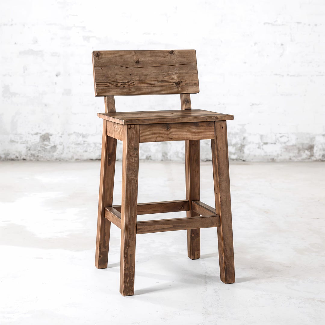 Reclaimed Wood Bar Stools