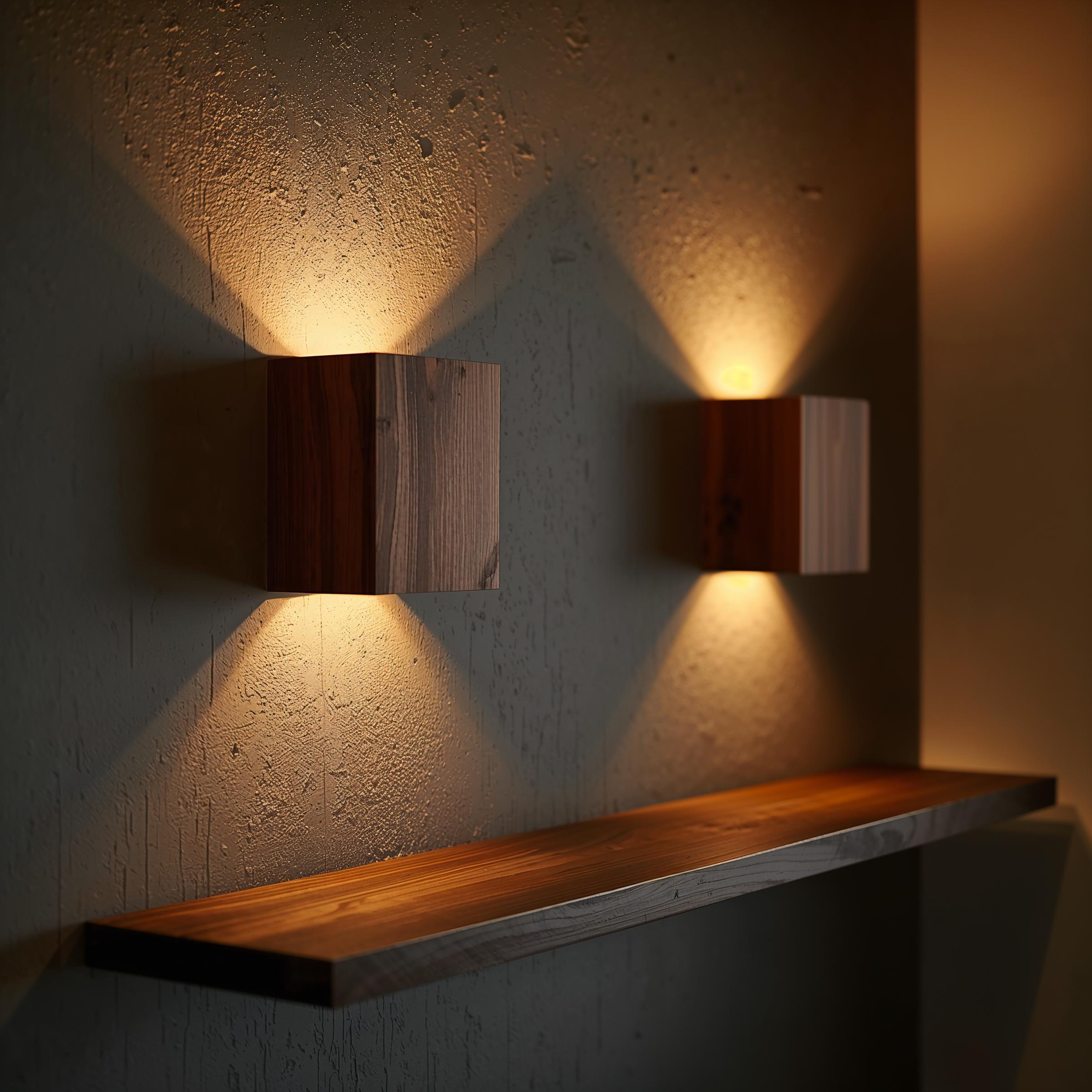 Rustic Task Sconces Reclaimed Wood Wall Sconces Set: Rustic Modern Lighting - Etsy
