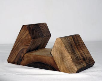 Handmade Walnut Cutting Board Stand: Rustic Kitchen Decor