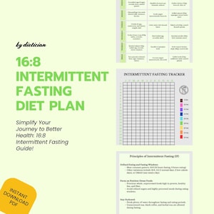 Weekly Meal Plan for Intermittent Fasting | Fasting Tracker & Planner | Healthy Eating and Weight Loss Guide | Beginner-Friendly | Printable