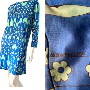 Averado Bessi Miss Bessi Vintage 1990s Cotton Bold Psychedelic Print ...