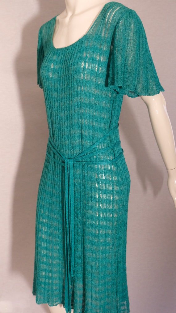 Mary Farrin vintage 1970s midi dress with butterf… - image 4