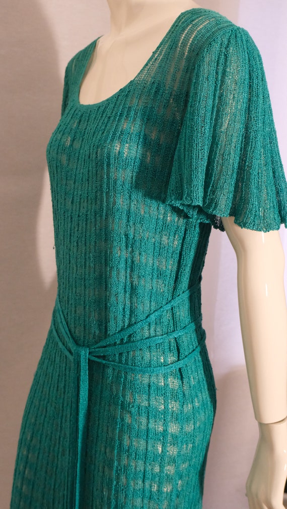 Mary Farrin vintage 1970s midi dress with butterf… - image 3