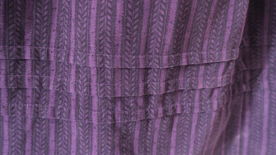 Laura Ashley early 80s pin cord block print pleat… - image 7