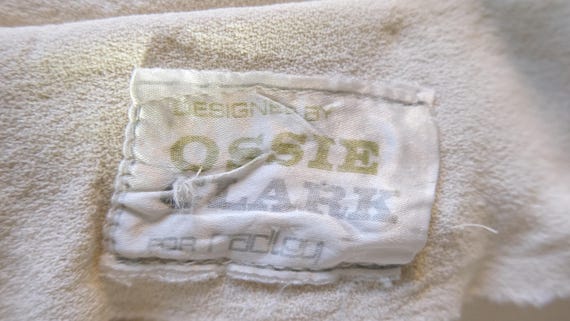 Rare Ossie Clark for Radley Cream Moss Crepe Maxi… - image 15