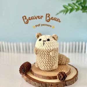 Beaver Amigurumi Crochet Pattern PDF | Amigurumi Crochet Tutorial | Animal Plush Toy PDF | Low Sew Pattern | Baby Toy Gift | Beaver Plush