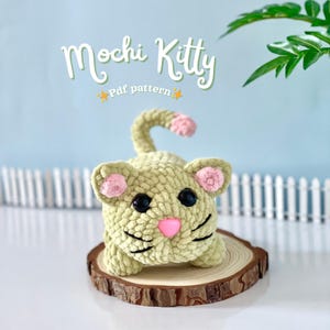 Mochi Kitty Crochet Pattern | Cat Amigurumi Pattern | Kitty Crochet Plush Pattern | Plushie Amigurumi Pattern | Kitten Animal Crochet