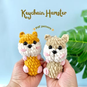 Crochet Pattern Hamster PDF | Amigurumi Tutorial PDF in English | Low Sew Crochet Pattern | PDF English Pattern | Crochet Pattern Tutorial