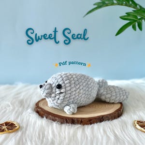 Sweet Seal Crochet Pattern | Underwater Animals Crochet Pattern | Ocean Toys Pattern | Amigurumi Crochet Pattern | Sweet Seal in English