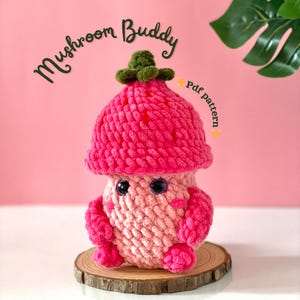 Mushroom Buddy Crochet Pattern | Mushroom Crochet Pattern | Mushroom Guy Crochet Pattern | Plushie Amigurumi Pattern | Digital Download
