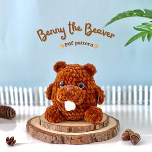 Crochet Beaver Pattern PDF Tutorial |Benny the Beaver Amigurumi Toy Pattern | Woodland Crochet Pattern | PDF Crochet Pattern | Easy Tutorial