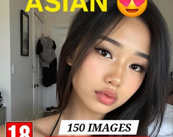 ASIAN 150, Fotografia Curvy, Pacchetto di immagini di donne seducenti (solo file JPEG)