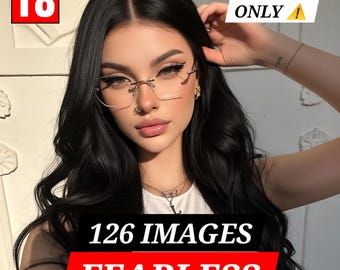 126 Immagini fotografiche di donne formose e senza paura, seducenti, scure (file JPEG)