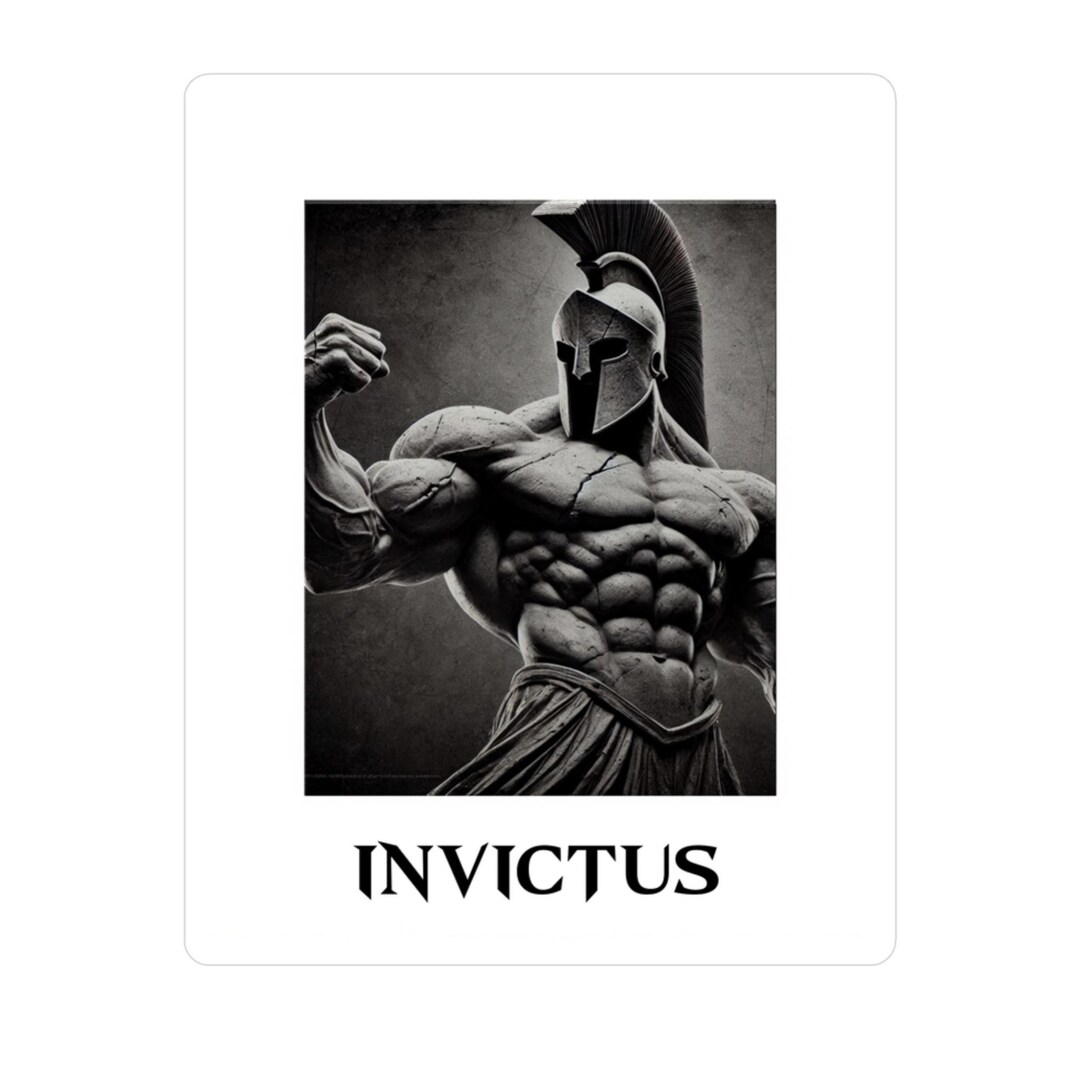 INVICTUS Kiss-cut Vinyl Decals | Motivational Stickers, Home Decor, Car ...
