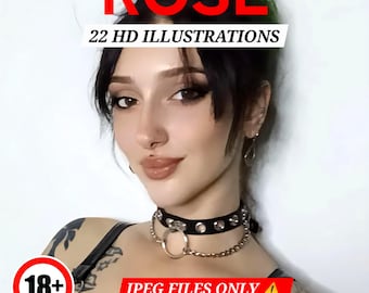 22 stampe artistiche di donne formose, illustrazioni erotiche gotiche, sketchbook di anatomia femminile, Dark Academia Body Positive JPG Download