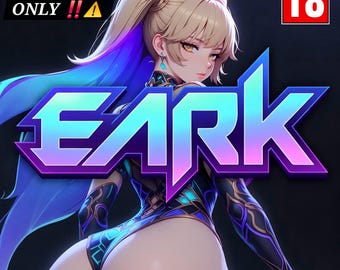 24 stampe artistiche di ragazze anime cyberpunk, bundle di download digitale, pin-up di fantascienza matura, estetica neon noir, file JPG ad alta risoluzione