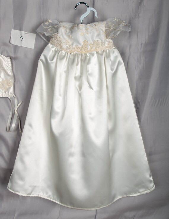 satin christening gown
