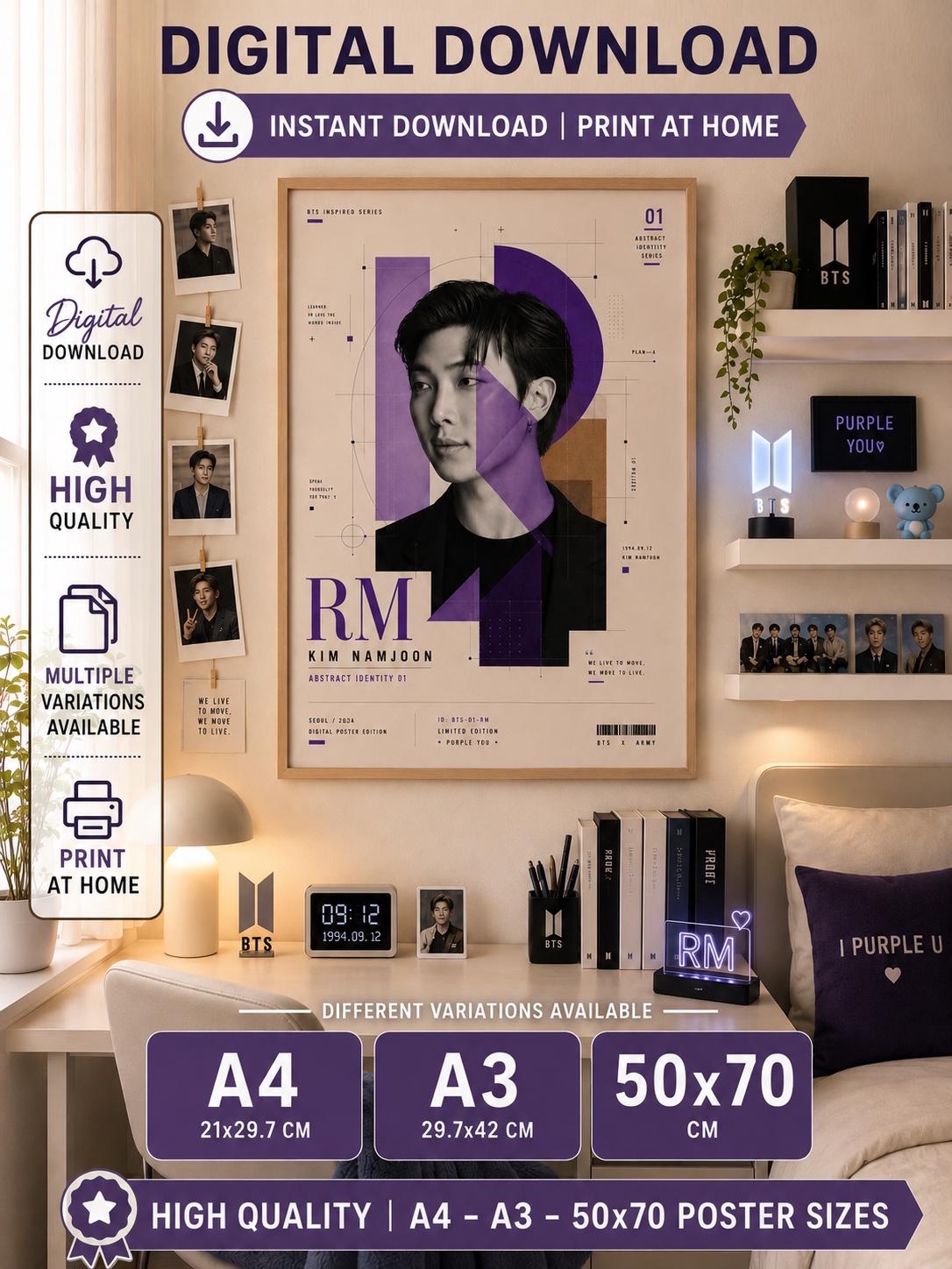 Kim Namjoon Bts Rm - Etsy