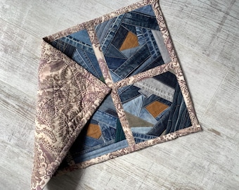 Recycled Jeans Quilted Mat