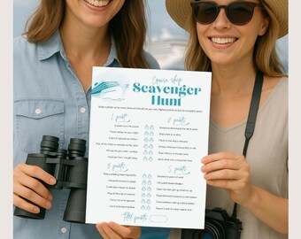 Cruise ship scavenger hunt printable – Photo scavenger hunt, cruise ship games and printable cruise activities, PDF download