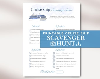 Cruise ship scavenger hunt, cruise scavenger hunt printable, ship photoscavenger hunt, printable cruise games, cruise ship games