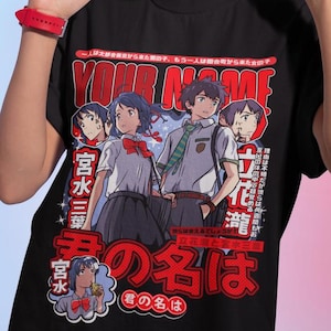 Kimi no wa Your Name T-shirt love movie,mitsuha,taki,love movie mitsuha taki otaku kawai Gift shirt