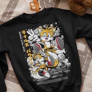 Japanese Anime Hero, Gaming Legend Apparel, Manga-Inspired Action Wear,Anime Manga Sweatshirt