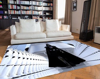 Starwars-tapijt, darth Vader-tapijt, tapijt met starwars-patroon, jeugdtapijten, kleurrijk tapijt, coole tapijten, gametapijt, gamerkamerkleed, vloerkleed voor kinderen, bedrukt tapijt