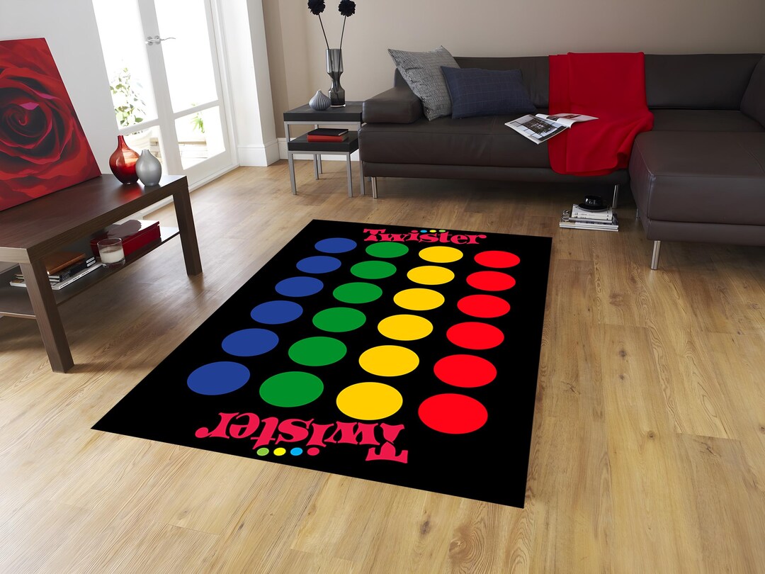 Twister Rug, Rug of Twister Classic, Rug of Games for House Party, Rug ...