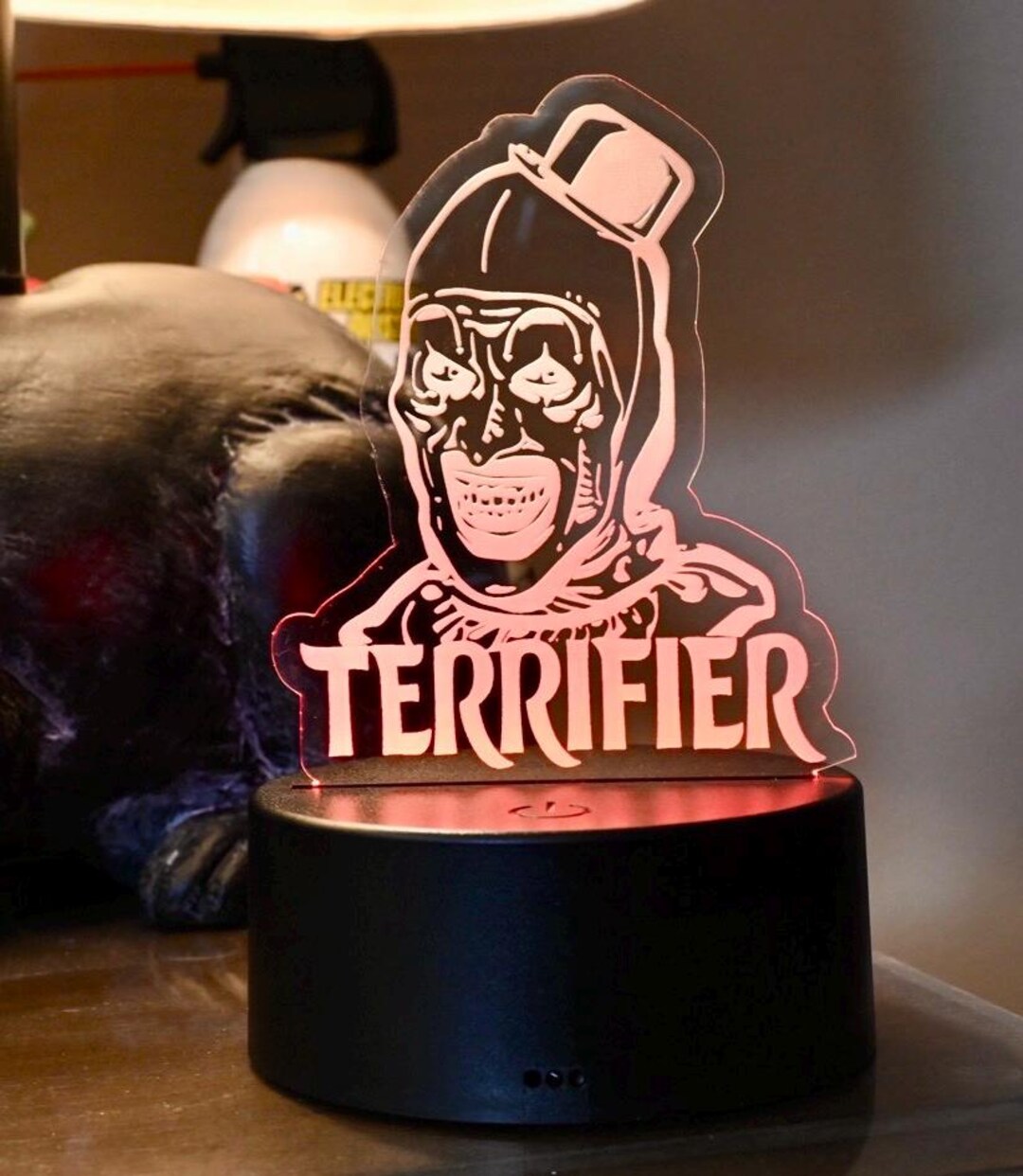 Art the Clown Night Light: Terrifier Horror LED Lamp - Horror Decor - Etsy