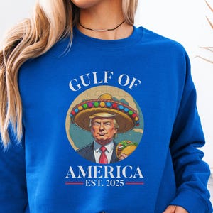 Grappig Trump-shirt Golf van Amerika, virale Golf van Mexico tot Golf van Amerika, Trump-sweatshirt Golf van Amerika, Trump-verklaring T-shirt uniseks