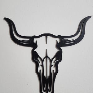 Desert Cow Skull Wall Art – Western Skull Décor, Boho Cow Skull, Rustic Farmhouse Wall Hanging, Southwest Home Accent, Western Wall Art