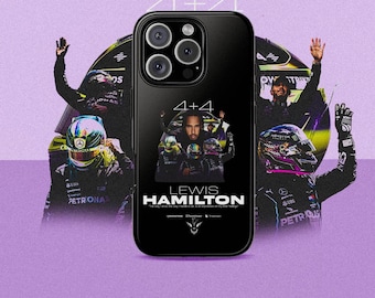 Lewis Hamilton 2024 | Tough Phonecase | Mercedes Petronas F1 Team | Lewis Hamilton Helmet | For iPhone 16-8 &  Fits Samsung S24-S10 |