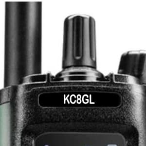 BAOFENG DM32 / BAOFENG UV32 Custom Call Sign Laser Engraved Radio Label Sticker